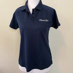 Reebok Polo Shirt | Navy Blue | Fits Like Small | Sporty & Casual
